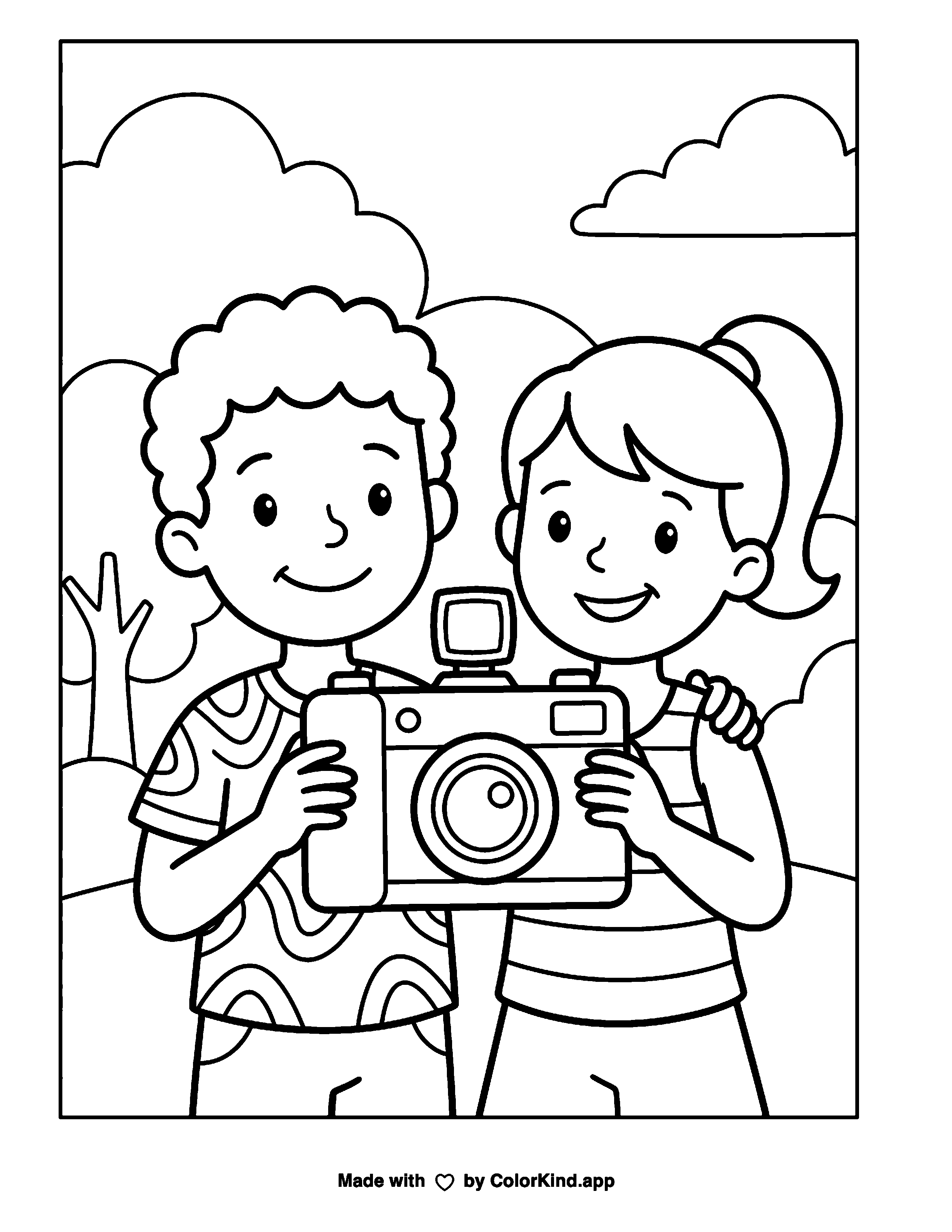 Photo-Style Coloring Page as a free printable coloring page reviewed by ColorKind
